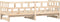 vidaXL - Slaapbank - met - onderschuifbed - 80x200 - cm - massief - grenenhout
