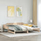 vidaXL - Slaapbank - met - onderschuifbed - 80x200 - cm - massief - grenenhout