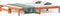 vidaXL - Slaapbank - met - onderschuifbed - 80x200 - cm - massief - grenenhout