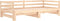 vidaXL - Slaapbank - met - onderschuifbed - 90x190 - cm - massief - grenenhout