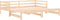 vidaXL - Slaapbank - met - onderschuifbed - 90x190 - cm - massief - grenenhout