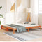 vidaXL - Slaapbank - met - onderschuifbed - 90x190 - cm - massief - grenenhout