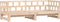 vidaXL - Slaapbank - met - onderschuifbed - 90x190 - cm - massief - grenenhout