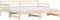 vidaXL - Slaapbank - met - onderschuifbed - 90x200 - cm - massief - grenenhout