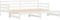 vidaXL - Slaapbank - met - onderschuifbed - 90x200 - cm - massief - grenenhout - wit