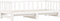 vidaXL - Slaapbank - met - onderschuifbed - 90x200 - cm - massief - grenenhout - wit