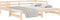 vidaXL - Slaapbank - met - onderschuifbed - 90x200 - cm - massief - grenenhout
