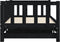 vidaXL - Slaapbank - met - onderschuifbed - 90x200 - cm - massief - grenenhout - zwart
