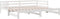 vidaXL - Slaapbank - met - onderschuifbed - 90x200 - cm - massief - grenenhout - wit