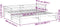 vidaXL - Slaapbank - met - onderschuifbed - 90x200 - cm - massief - grenenhout