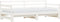 vidaXL - Slaapbank - met - onderschuifbed - 90x200 - cm - massief - grenenhout - wit