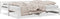 vidaXL - Slaapbank - met - onderschuifbed - 90x200 - cm - massief - grenenhout - wit