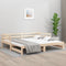 vidaXL - Slaapbank - met - onderschuifbed - 90x200 - cm - massief - grenenhout