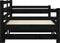 vidaXL - Slaapbank - met - onderschuifbed - 90x200 - cm - massief - grenenhout - zwart