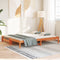 vidaXL - Slaapbank - met - onderschuifbed - 90x200 - cm - massief - grenenhout