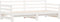 vidaXL - Slaapbank - met - onderschuifbed - 90x200 - cm - massief - grenenhout - wit