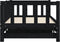 vidaXL - Slaapbank - met - onderschuifbed - 90x200 - cm - massief - grenenhout - zwart
