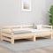 vidaXL - Slaapbank - met - onderschuifbed - 90x200 - cm - massief - grenenhout