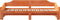 vidaXL - Slaapbank - met - onderschuifbed - 90x200 - cm - massief - grenenhout