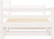 vidaXL - Slaapbank - met - onderschuifbed - 90x200 - cm - massief - grenenhout - wit
