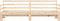 vidaXL - Slaapbank - met - onderschuifbed - 90x200 - cm - massief - grenenhout