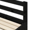 vidaXL - Slaapbank - met - onderschuifbed - 90x200 - cm - massief - grenenhout - zwart