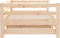 vidaXL - Slaapbank - met - onderschuifbed - 90x200 - cm - massief - grenenhout