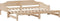vidaXL - Slaapbank - met - onderschuifbed - 90x200 - cm - massief - grenenhout