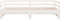 vidaXL - Slaapbank - met - onderschuifbed - 90x200 - cm - massief - grenenhout - wit