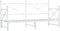 vidaXL - Slaapbank - met - onderschuifbed - zonder - matras - 75x190 - cm - staal - wit