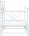 vidaXL - Slaapbank - met - onderschuifbed - zonder - matras - 75x190 - cm - staal - wit