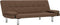 vidaXL - Slaapbank - met - twee - kussens - polyester - bruin