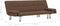 vidaXL - Slaapbank - met - twee - kussens - polyester - bruin