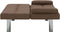vidaXL - Slaapbank - met - twee - kussens - polyester - bruin