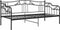 vidaXL - Slaapbank - metaal - zwart - 90x200 - cm