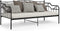 vidaXL - Slaapbank - metaal - zwart - 90x200 - cm