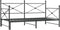vidaXL - Slaapbank - onderschuifbed - zonder - matras - 100x190 - cm - staal - zwart