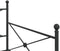 vidaXL - Slaapbank - onderschuifbed - zonder - matras - 100x190 - cm - staal - zwart