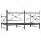 vidaXL - Slaapbank - onderschuifbed - zonder - matras - 100x190 - cm - staal - zwart