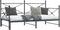 vidaXL - Slaapbank - onderschuifbed - zonder - matras - 100x190 - cm - staal - zwart
