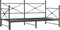 vidaXL - Slaapbank - onderschuifbed - zonder - matras - 100x200 - cm - staal - zwart