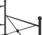 vidaXL - Slaapbank - onderschuifbed - zonder - matras - 100x200 - cm - staal - zwart