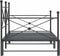 vidaXL - Slaapbank - onderschuifbed - zonder - matras - 100x200 - cm - staal - zwart