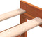vidaXL - Slaapbank - onderschuifbed - zonder - matras - 90x190 - cm - hout - wasbruin