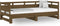vidaXL - Slaapbank - uitschuifbaar - 2x(80x200) - cm - grenenhout - honingbruin