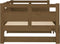 vidaXL - Slaapbank - uitschuifbaar - 2x(80x200) - cm - grenenhout - honingbruin