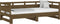 vidaXL - Slaapbank - uitschuifbaar - 2x(80x200) - cm - grenenhout - honingbruin