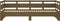 vidaXL - Slaapbank - uitschuifbaar - 2x(80x200) - cm - grenenhout - honingbruin