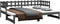 vidaXL - Slaapbank - uitschuifbaar - 2x(80x200) - cm - massief - grenenhout - wit