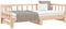 vidaXL - Slaapbank - uitschuifbaar - 2x(80x200) - cm - massief - grenenhout